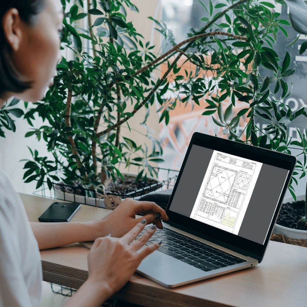 Automated Vedic astrology report viewable on a computer or we browser